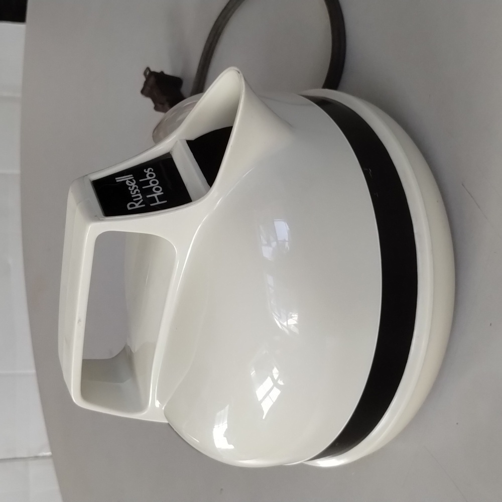 Vintage Russell Hobbs Cream Black Electric Kettle 1 Quart "Working" Cottagecore
